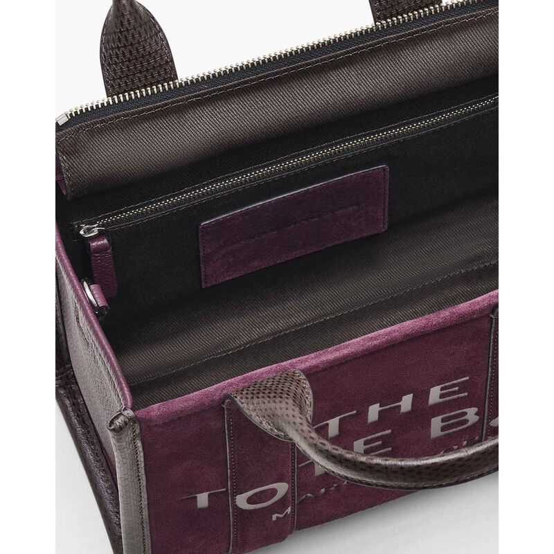 MARC JACOBS The Suede Leather Blocked Small Tote Bag image number 2